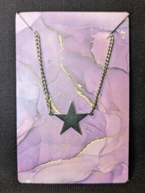 Silver Star Necklace Choker